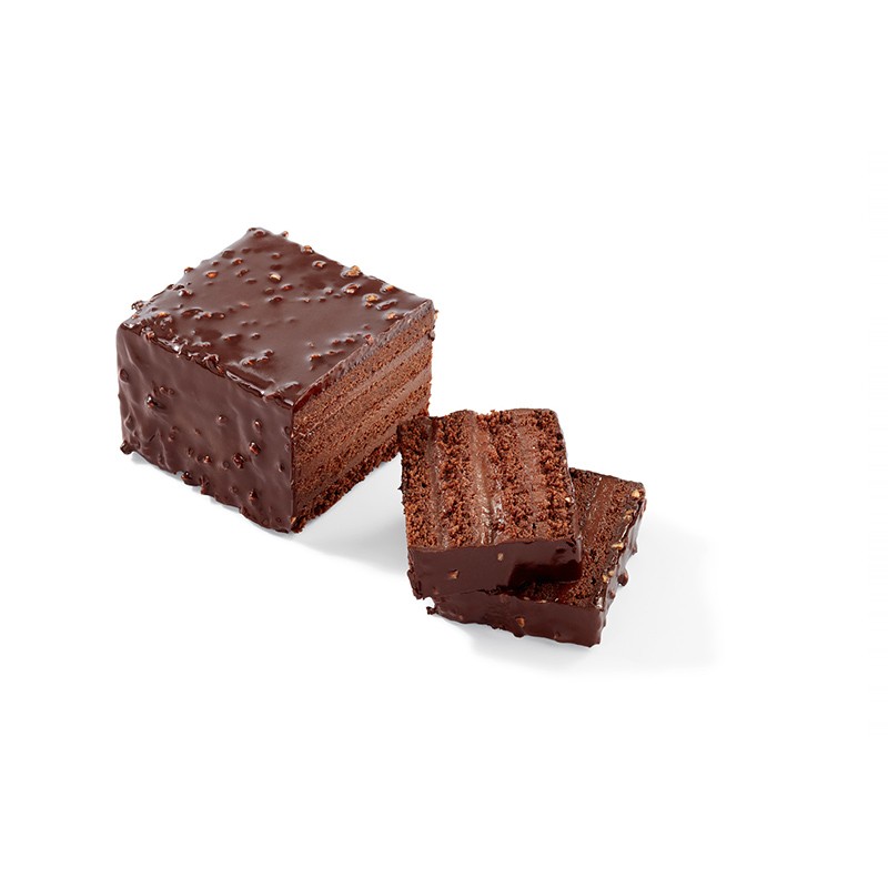 Cake chocolat-praliné tranché