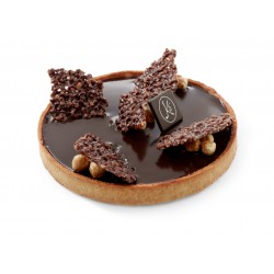 Chocolate and hazelnut tart