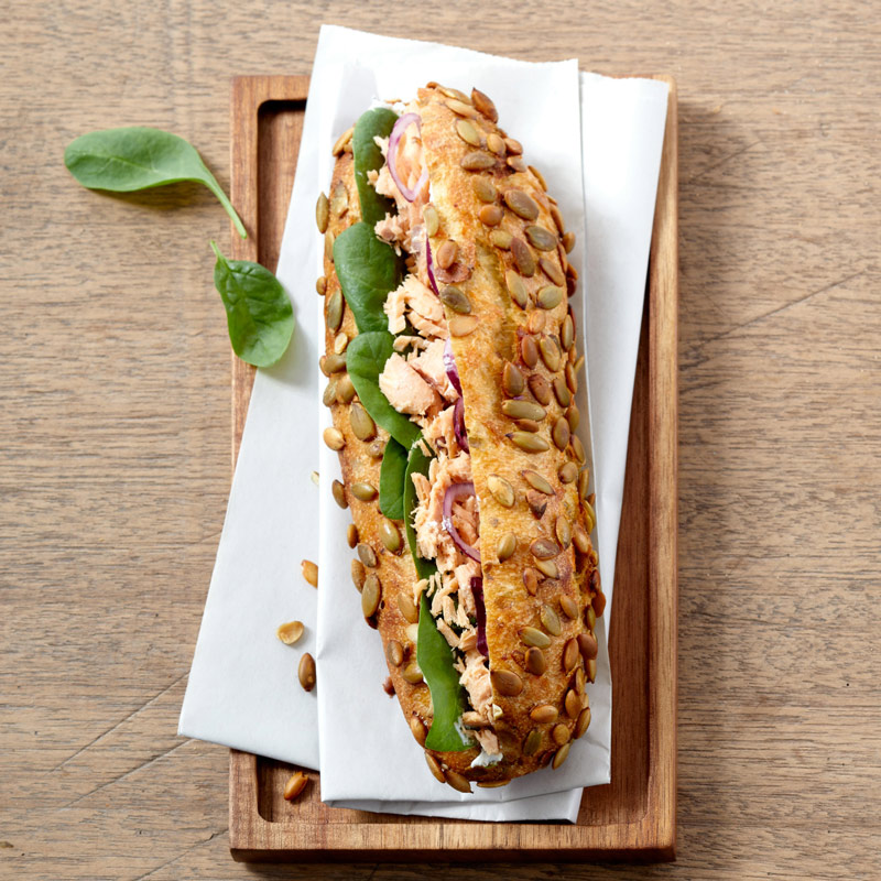 Sandwich Saumon Epinard du Mois d'Octobre 2019 Maison Kayser